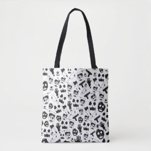 Bolso De Tela Tema de fondo del patrón sin foco zombi vintage