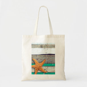 Bolso De Tela Tema de la playa Starfish Boda Rustic