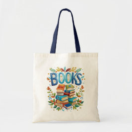 Bolso De Tela Tema de lectura de biblioteca de libros