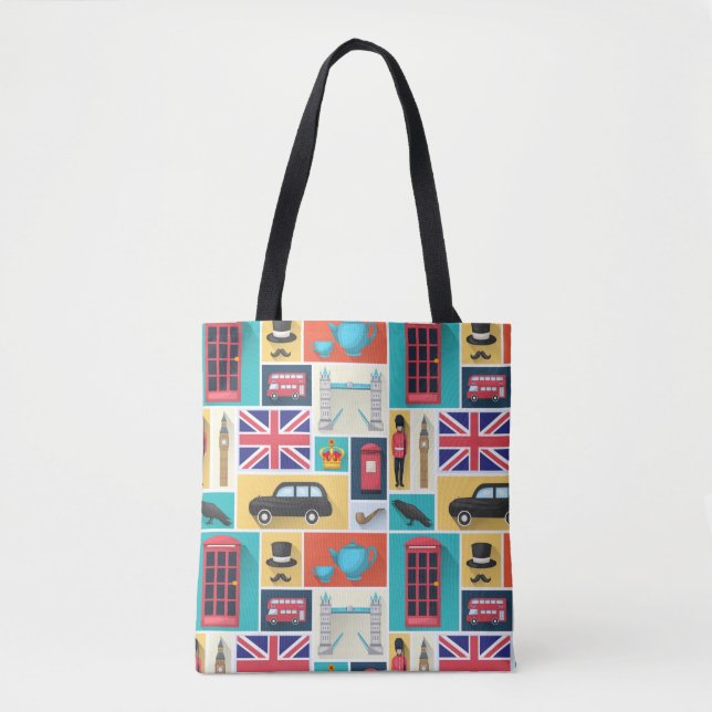 Bolso De Tela Tema de Londres (Anverso)