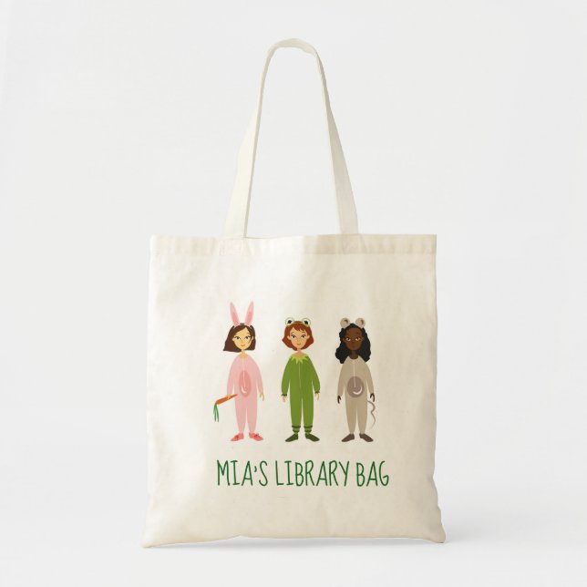 Bolso De Tela Tema de los amigos del pajama de los chicas Cuadro (Frente)