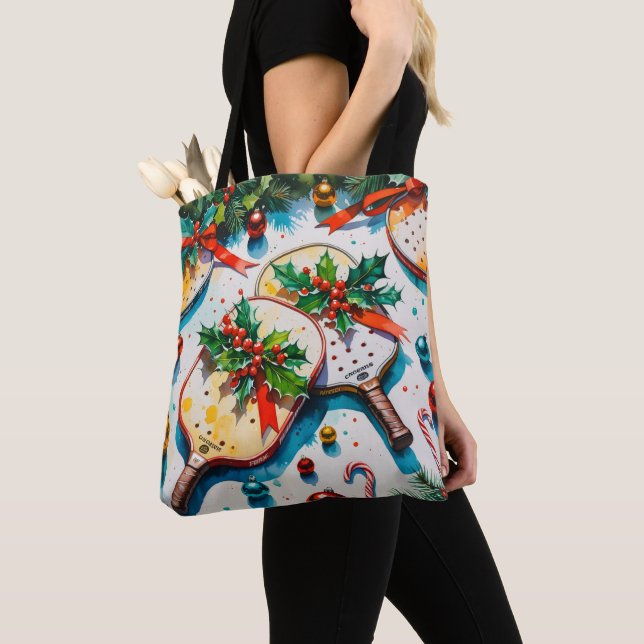 Bolso De Tela Tema de los Navidades de bolas de bolas (Detalle)