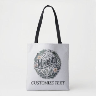 Bolso De Tela Tema de Mompreneur