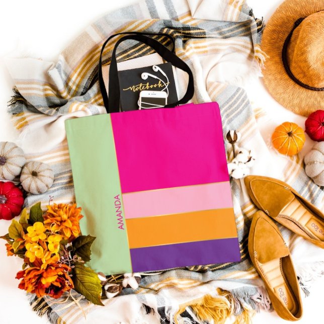 Bolso De Tela Tema de patrón atrevido y elegante  (Subido por el creador)