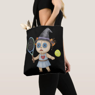 Bolso De Tela Tema de Tennis Halloween