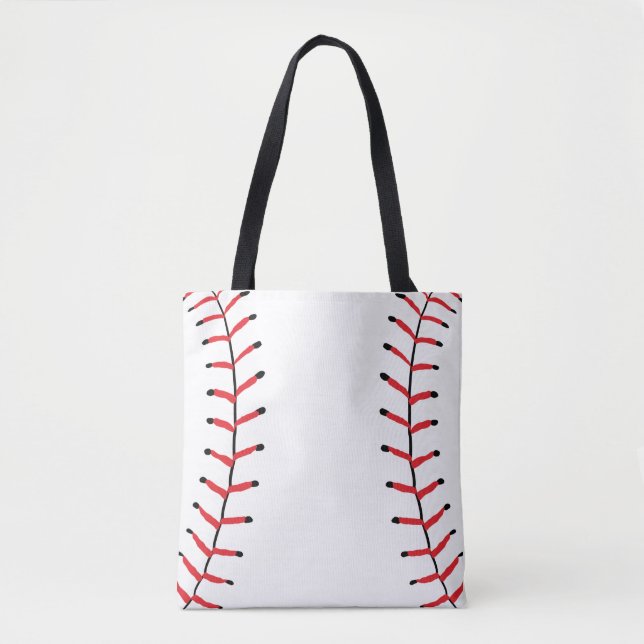 Bolso De Tela Tema del béisbol Deportivo Seams (Anverso)