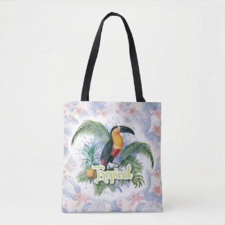 Bolso De Tela Tema del loro tropical
