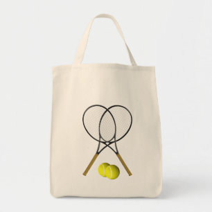 Bolso De Tela Tema deportivo del Doubles Tennis