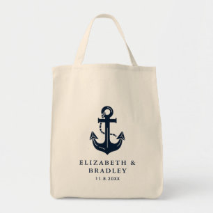 Bolso De Tela Tema Marítimo Elegante y Boda Personalizada