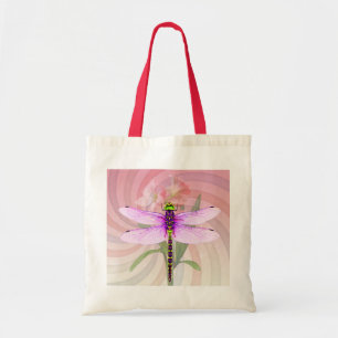 Bolso De Tela Tema Surrealista de los 60's Libélula