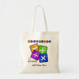 Bolso De Tela Temas de matemáticas personalizadas, escuela de am