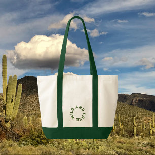 Bolso De Tela Temática de camping Bosque Bosque Verde Alarma de