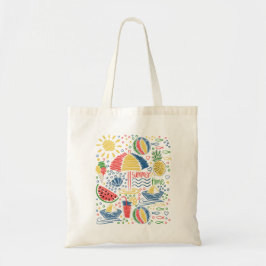 Bolso De Tela temática de playa de verano