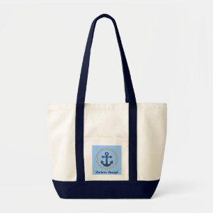 Bolso De Tela Temático náutico Aweigh de las anclas
