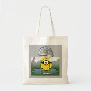 Bolso De Tela Tembloroso Día de Lluvia: Pingüino Thunder_Cove 