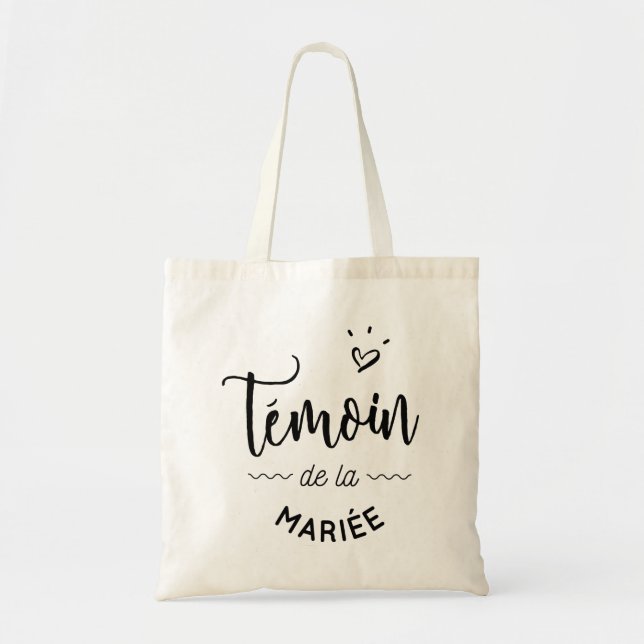 Bolso De Tela Témoin de la mariée (Frente)