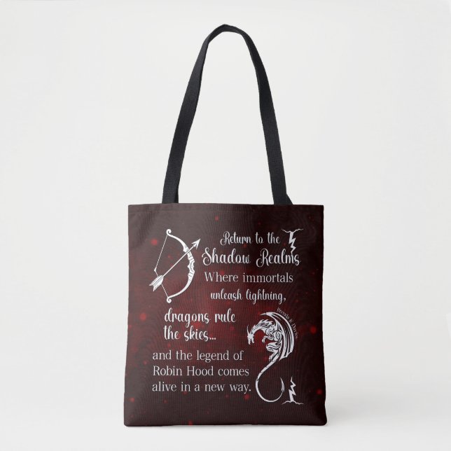 Bolso De Tela Tempest of Shadows Brenda K Davies (Anverso)