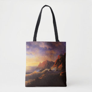 Bolso De Tela Tempest, Sunset, arte perfecto por Ivan Aivazovsky