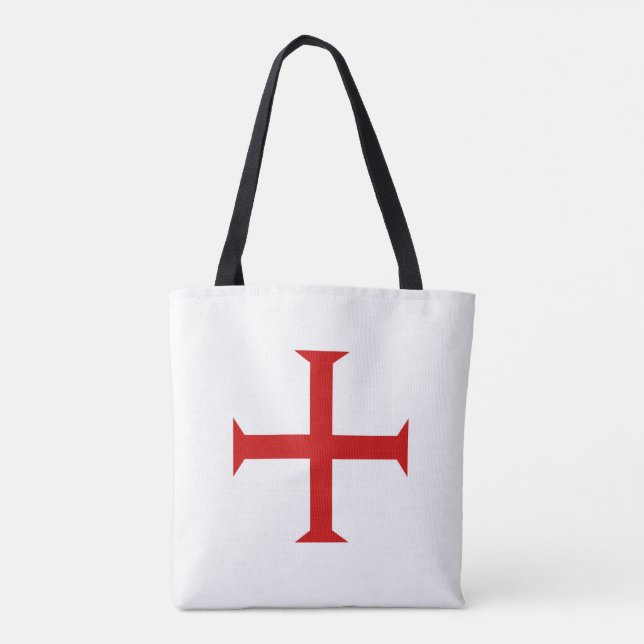 Bolso De Tela templar caballeros cruz roja malta teutónica hospi (Reverso)
