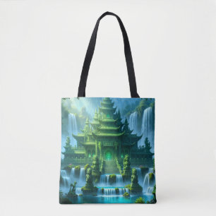 Bolso De Tela Templo Castillo del Trono de Jade Secreto