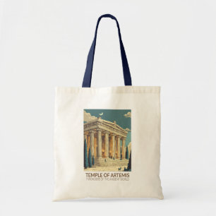Bolso De Tela Templo de Artemisa Siete Maravillas del Mundo Arte
