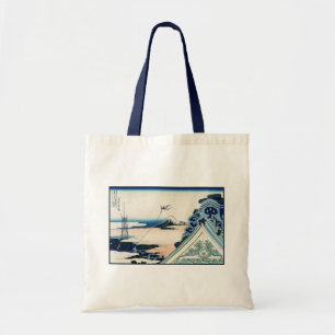 Bolso De Tela Templo de Honganji Vista del Monte Fuji Grabado en