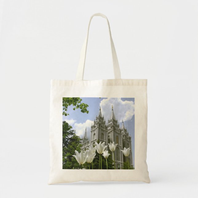 Bolso De Tela Templo Mormon de Salt Lake City (Frente)