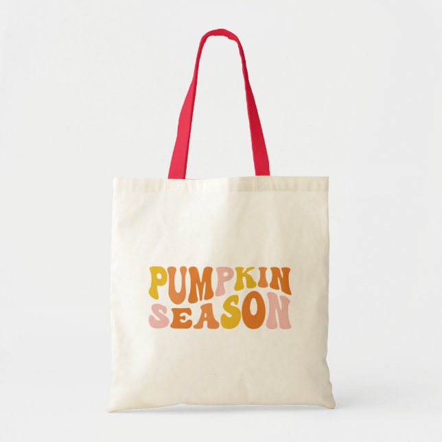 Bolso De Tela Temporada de calabaza (Frente)