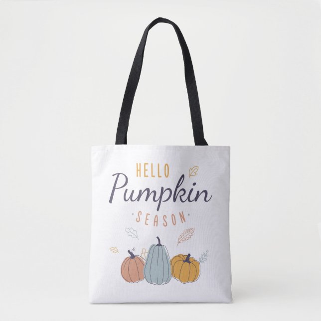 Bolso De Tela Temporada de calabazas (Anverso)