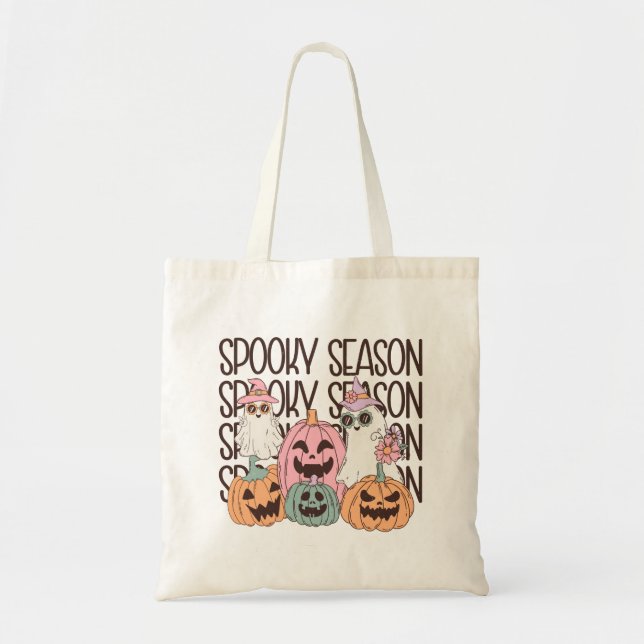 Bolso De Tela Temporada de Halloween Spooky (Frente)