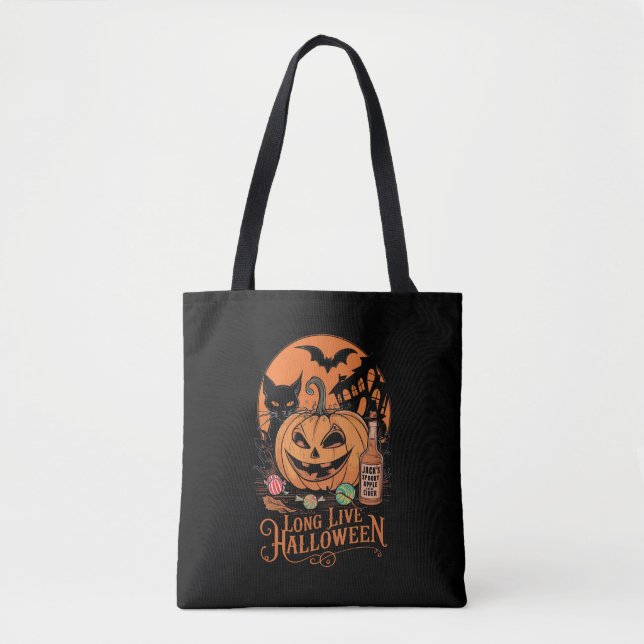 Bolso De Tela Temporada de miedo de la caída de Halloween retro (Anverso)