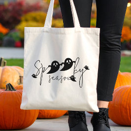 Bolso De Tela Temporada de miedo Fantasmas voladores negros Hall