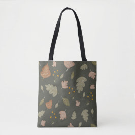 Bolso De Tela Temporada de otoño con hojas y plantas