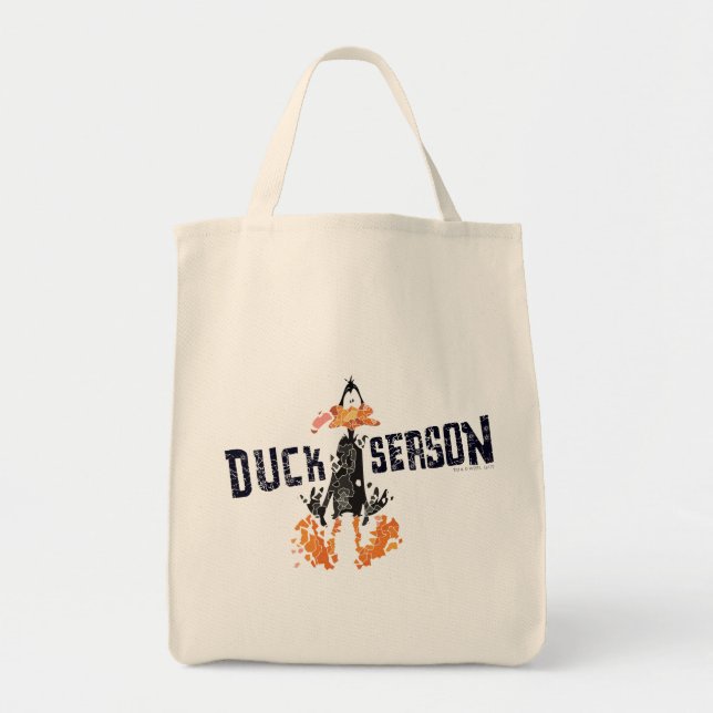 Bolso De Tela "Temporada de pato" DAFFY DUCK™ desintegrado (Frente)