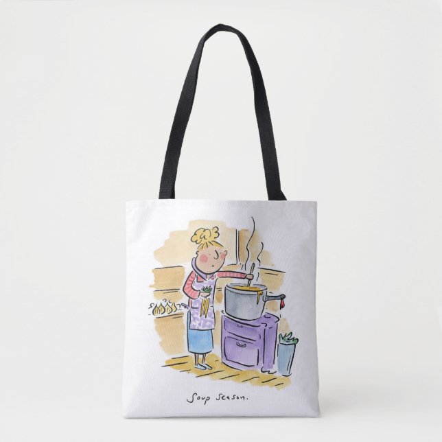 Bolso De Tela Temporada de sopa (Anverso)
