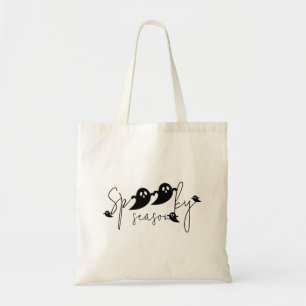 Bolso De Tela Temporada espeluznante Fantasmas voladores negros