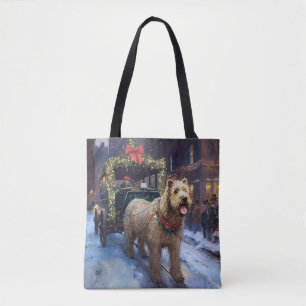 Bolso De Tela Temporada festiva de los Navidades Wheaten Terrier