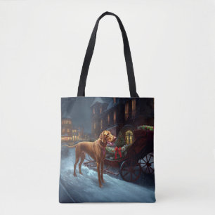 Bolso De Tela Temporada festiva de Navidades Vizsla