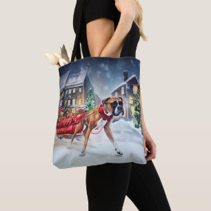 Bolso De Tela Temporada Navideña de Boxer