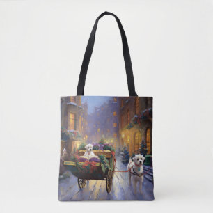 Bolso De Tela Temporada Navideña de Malta