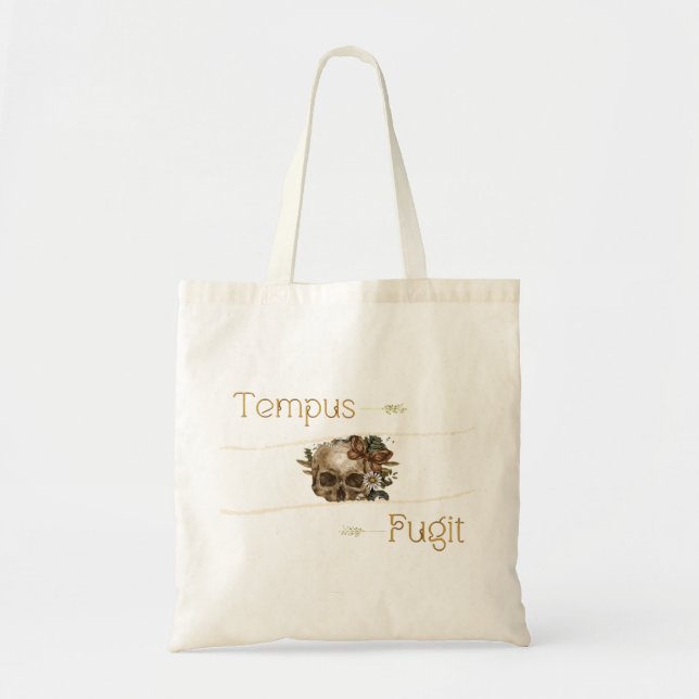 Bolso De Tela Tempus fugit (Frente)