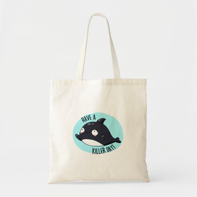 Bolso De Tela Ten Un Asesino Asesino Asesino De Whale Pun (Frente)
