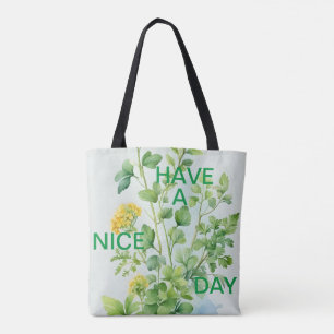 Bolso De Tela Ten un buen Tote de día