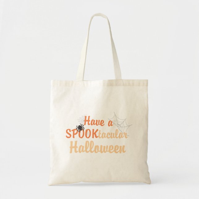 Bolso De Tela Ten un SPOOKtacular Halloween (Frente)