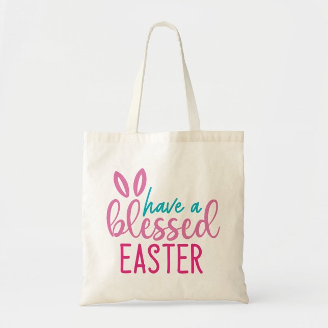 Bolso De Tela Ten Una Bendita Pascua (Frente)