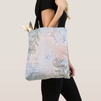 Bolso De Tela Tendencias modernas hoja botánica floral abstracta