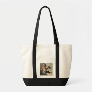 Bolso De Tela Tenencia enana un jarro (aceite en la lona