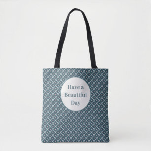 Bolso De Tela Tener un hermoso patrón de plazas Pearl Day
