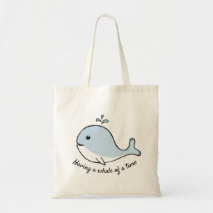 Bolso De Tela Tener una ballena nadando