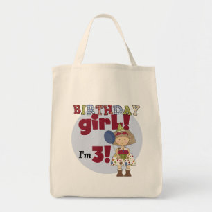 Bolso De Tela Tengo 3 camisetas y regalos Chicas de cumpleaños